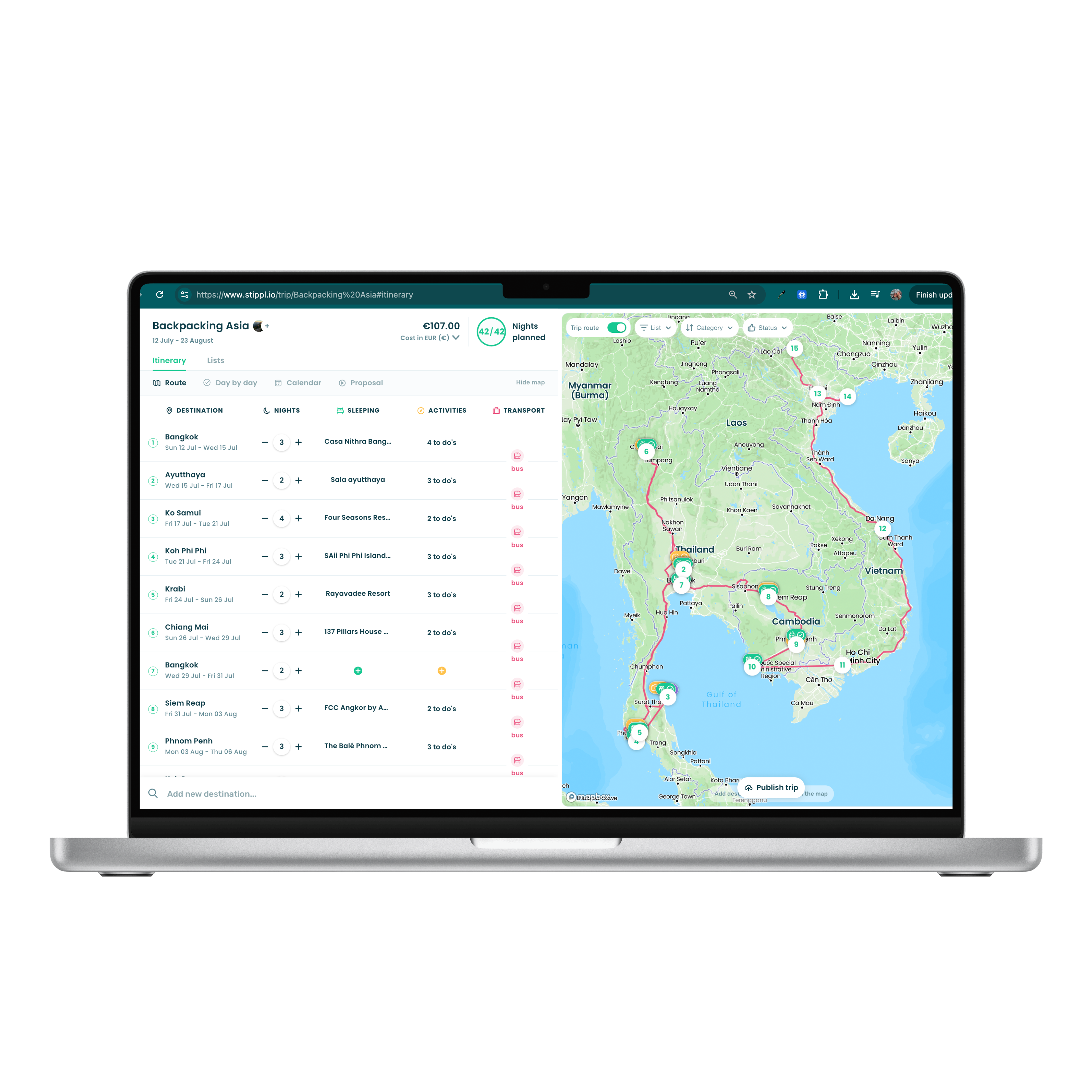 Stippl web planner